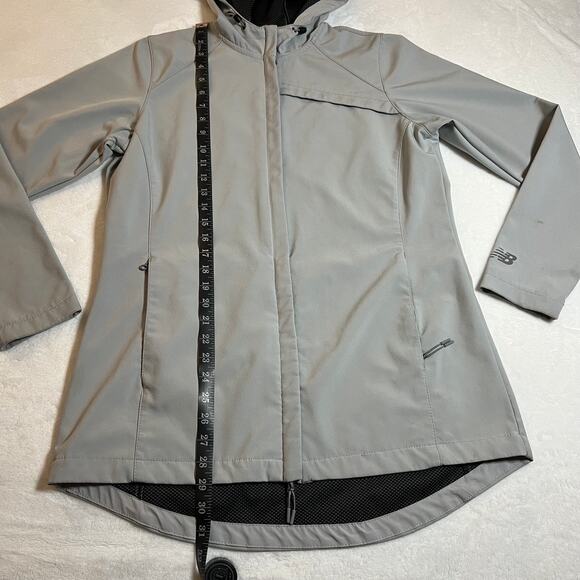 New Balance Women's Soft Shell Zip Up Jacket with Hood Size Large **FLAWED** - Picture 9 of 13